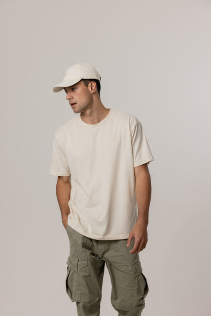 Dirtea Mushroom Logo Cap in Stone